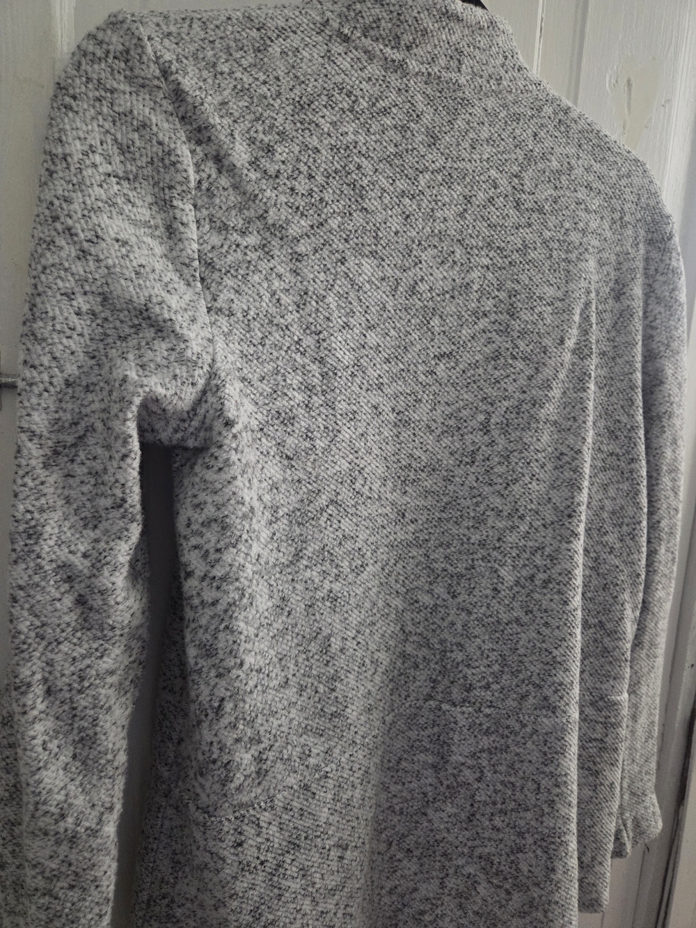 LOFT Women's Gray Open-Front Knit Sweater Cardigan Size XS - Picture 9 of 14